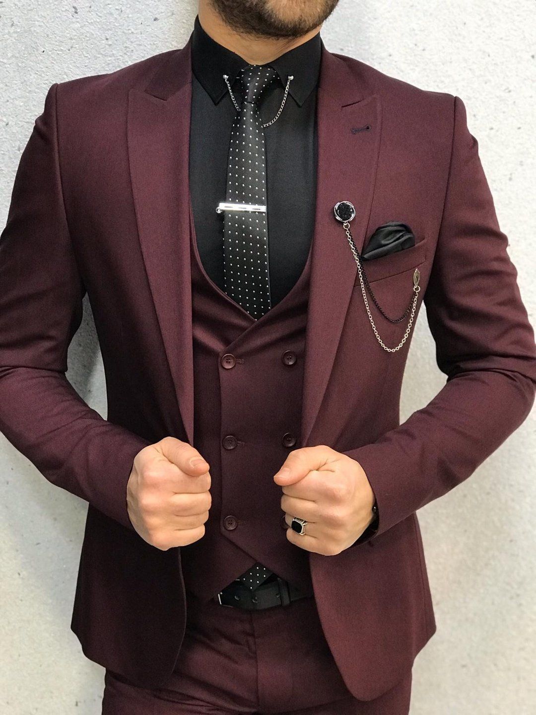 Burgondee Suit